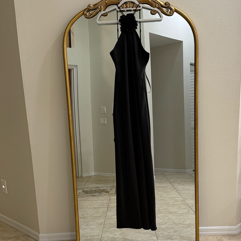 ANTONIO MELANI Black Halter Dress